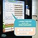 Willa Flare Fridge Chore Chart 1 pc | Magnetic Chore Chart for Kids and Adults | Helps to Reward Responsibility with Family Chores Charts | Includes Wet and Dry Erase Markers (Block Craft)