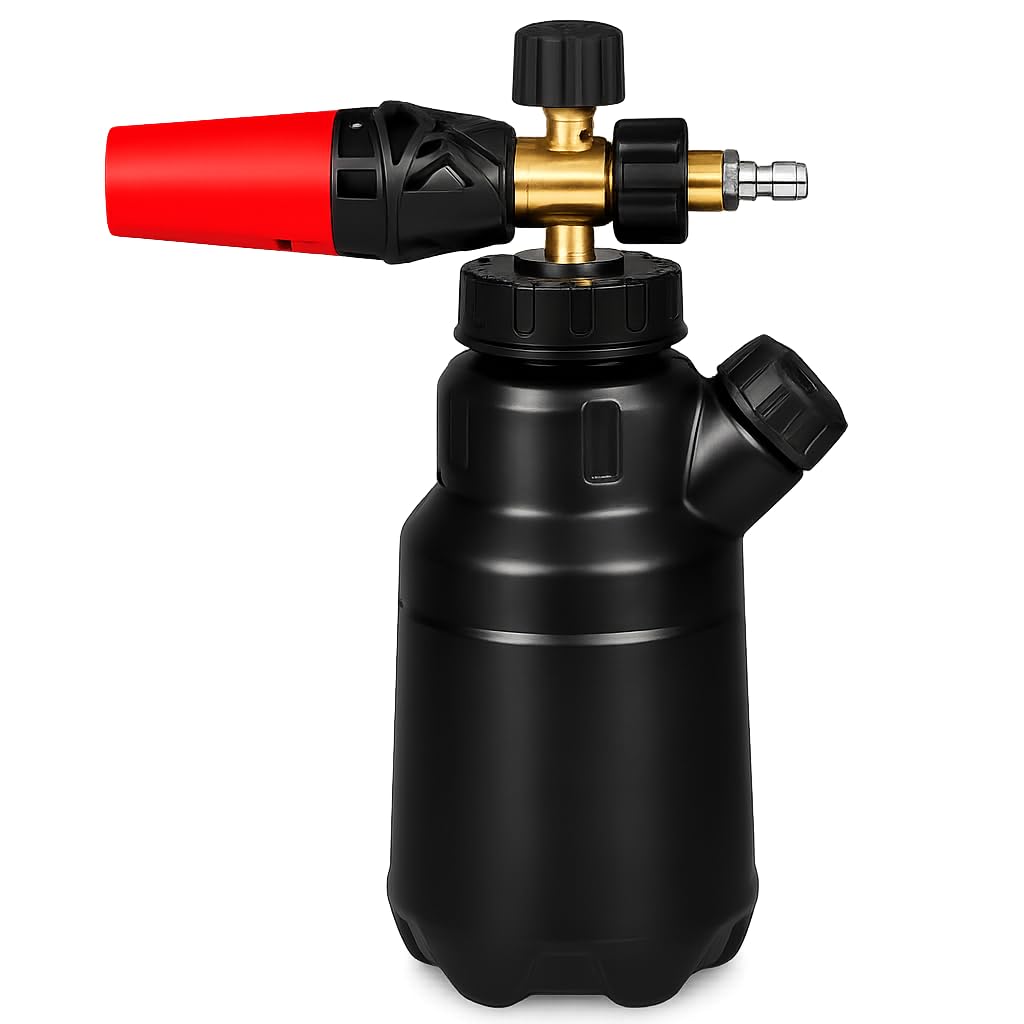Professional Foam Cannon Bottle LI-200 A Pressure Washer Foam Sprayer | 5000 PSI, Pure Brass Nozzle, Adjustable Foam Density Control, 1/4 Inch Quick Connect, Car Wash Snow Foam Lance-picture-19