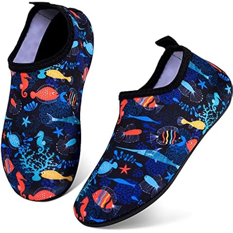 Kids Water Shoes for Boys Girls, Toddler Swim Shoes Beach Pool Shoes Quick Dry Non-Slip Aqua Socks, Children Barefoot Skin Water Socks,Lightweight Durable for Swimming Seaside Sport Holiday Essentials Cover