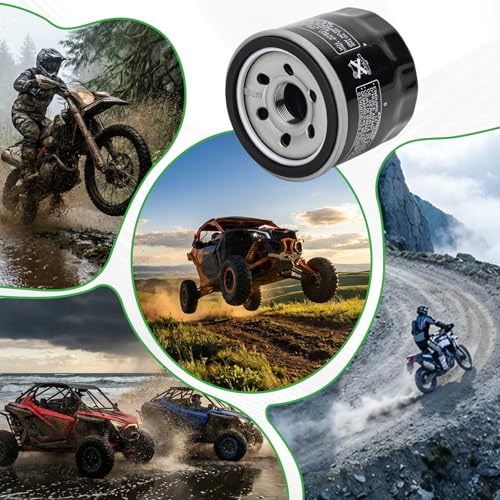 Image of Oil Filter Compatible with Arctic Cat 400 350 500 450 550 650 700 1000 H1 TRV TBX Alterra Prowler Wildcat Aprilia RSV4 Tuono V4 660 Kymco MXU UXV 450I Replace 0436-146(1PCS)