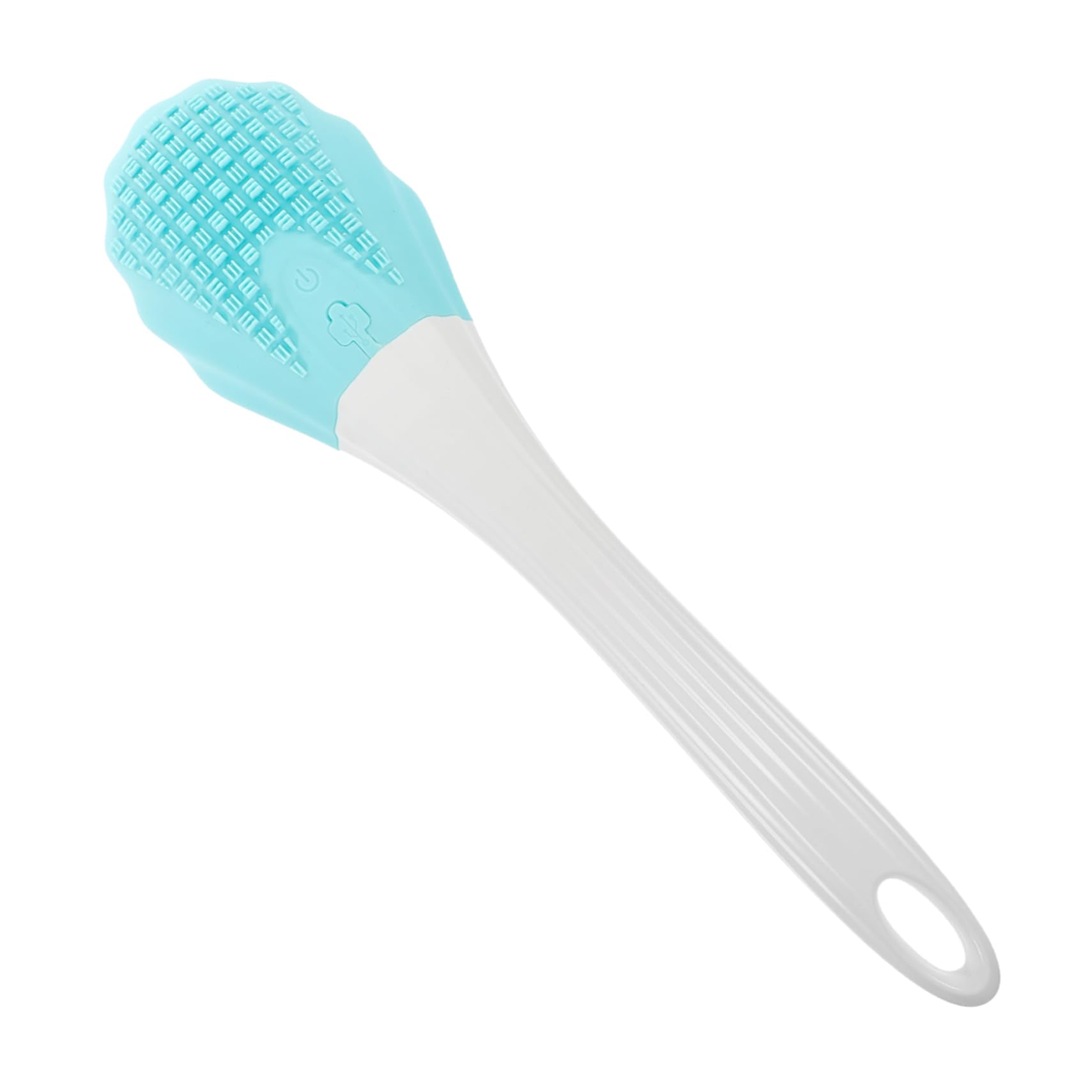 Homoyoyo Spazzola Bagno Elettrica con Lungo Strumento per Della Schiena per e Donne Massaggio Rilassante Doccia Colore Blu