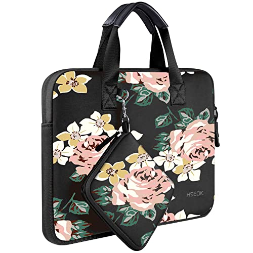 HSEOK 11.6 12.9 13 inch Elastic Laptop Sleeve with Small Case Compatible with 13 inch MacBook Neo Air Pro M5/M4/M3/M2/M1