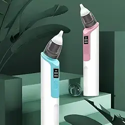 Aspirador Nasal Elétrico para Bebê 6 Velocidades Recarregável USB Limpeza Nariz Ouvido