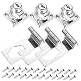 HONITANO 3セット 防錆耐久性ドアラッチプロフェッショナル ロック家具窓用防盗门锁玄関用防犯対策