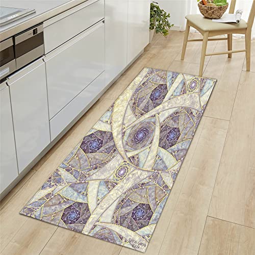 Mateju Tapis Chambre Moderne 3D, Antidérapants Absorbant Flanelle Tapis de Sol de Bain, Salle Carpettes de Paillasson, pour Salon, Couloir, Cuisine Décoration (40x60cm,Motif Artistique) Cover
