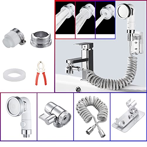 Ensemble de robinet de douche mural avec accessoire de douche à main pour salle de bain - 4