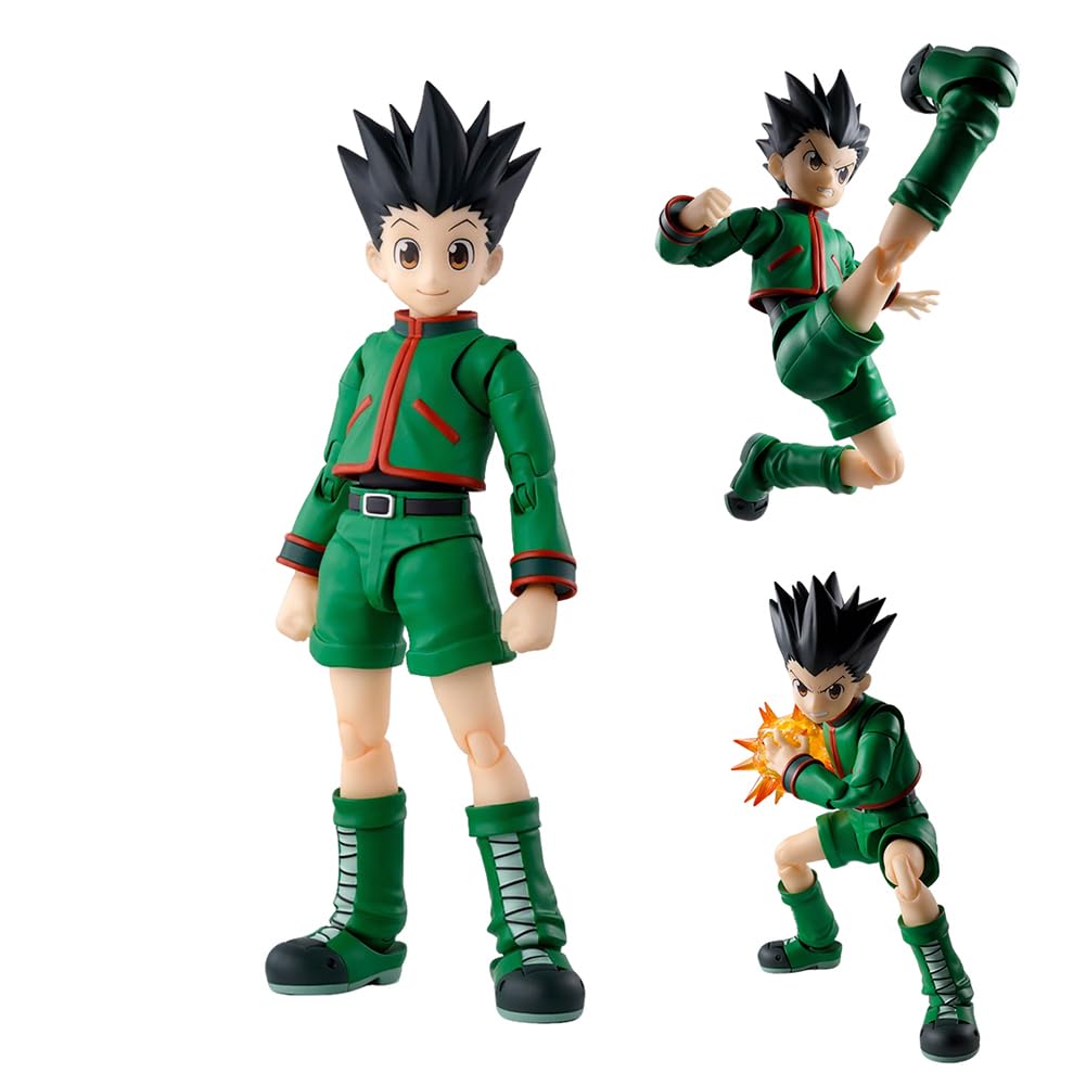 Gon·Freecss Figurine articulée mobile Figurine d'anime Statue avec accessoires interchangeables Modèle en PVC Figurine de collection Gon · Freecss 13 cm