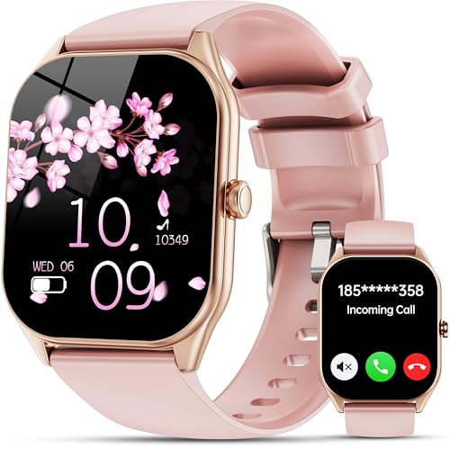 Smart Watches for Women Men , 2.0' HD Touchscreen Fitness Tracker, Bluetooth Calls/Notifications, IP68 Waterproof, 100+ Sport Modes Fitness Watch, Heart Rate Sleep Monitor Smartwatch for Android iOS