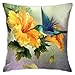 Federe Confezione Piccoli cuscini di colibrì copre cuscini decorativi cuscino quadrato morbido cuscino solido cuscino per auto camera da letto 18 x 18 pollici
