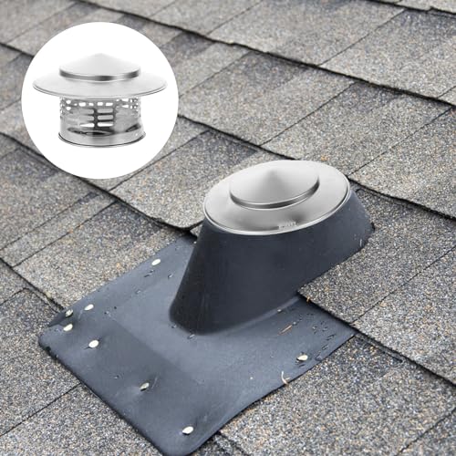 Tapa de chimenea protección contra lluvia ELAYARD cubierta para tubos de estufa para exteriores 7