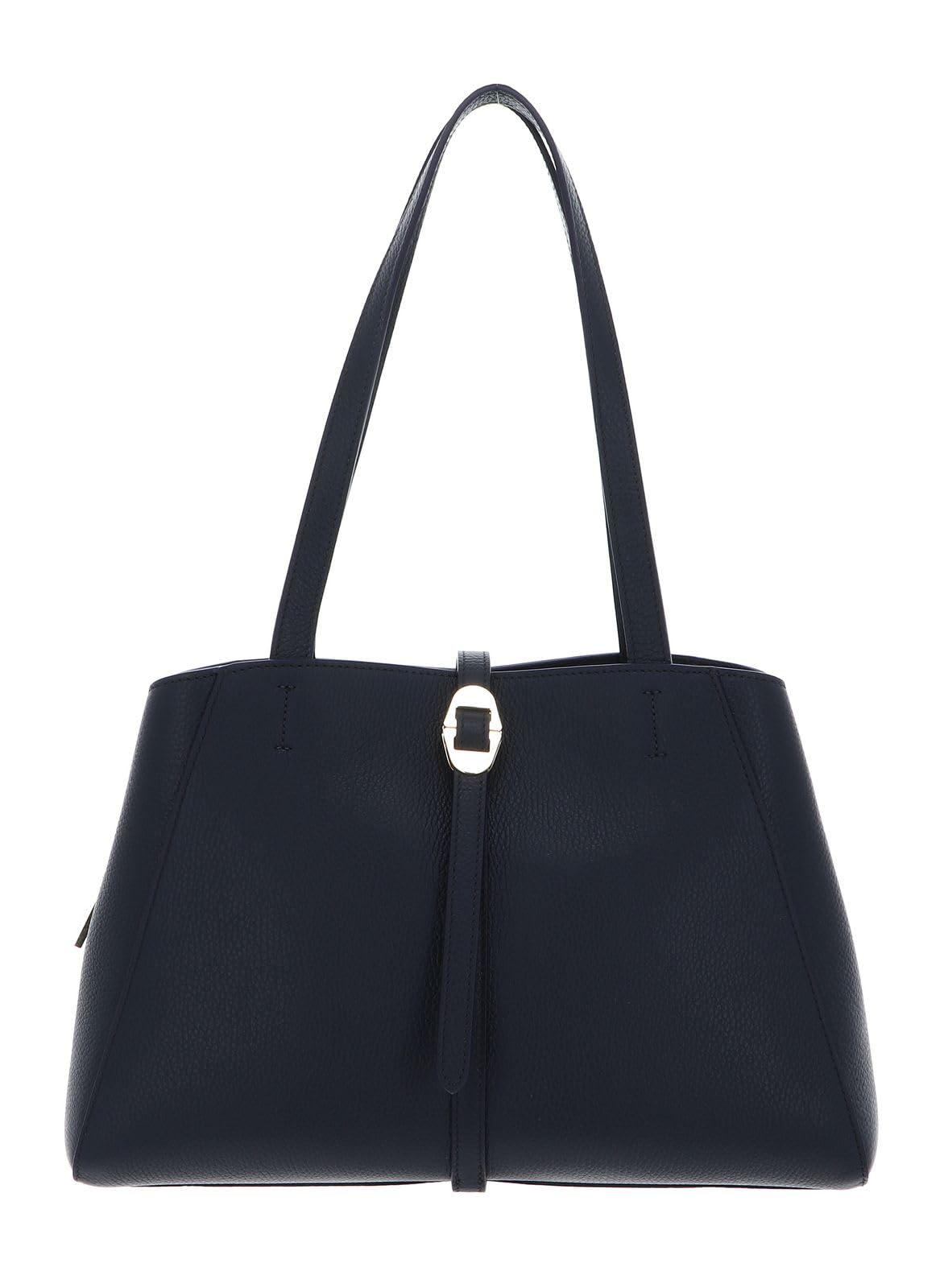 COCCINELLE Cuero bolso de hombro bolso shopper Chara Handbag Grained Leather Midnight Blue azul marino