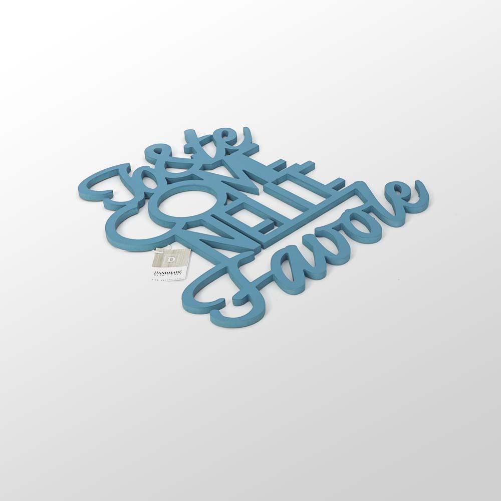 Scritta Decorativa 'La Cucina è Il Cuore Della Casa' - Legno MDF 40x30 Cm - Foto 7