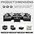 7-Piece Outdoor Patio Furniture Set, Outdoor Couch - Handwoven All-Weather Rattan & 4” Thick Waterproof Cushions, Wicker Outdoor Conversation Sets with Coffee Table for Backyard, 2026, Black/Grey