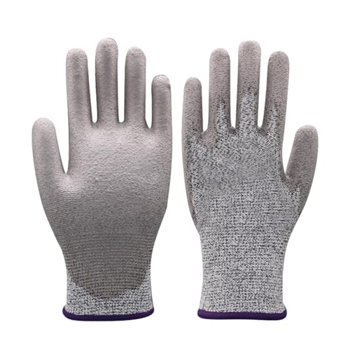 Zunetsutock Guantes anticorte: 1 par de guantes elásticos para carnicero con protección de nivel 5 | Guantes de protección laboral para pelar, cortar mandolina, cortar carne y tallar madera
