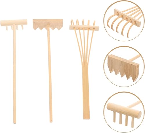 Miniatura 8 de SUPVOX 3 piezas Mini Zen arena rastrillos de bambú rastrillo herramienta decoración jardín arena rastrillo feng Shui decoración para mesa de oficina