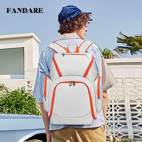 FANDARE Basketball Backpack Large Sports Bag with Separate Ball holder Men Women School Bag for Basketball Soccer, Volleyball - Image 2