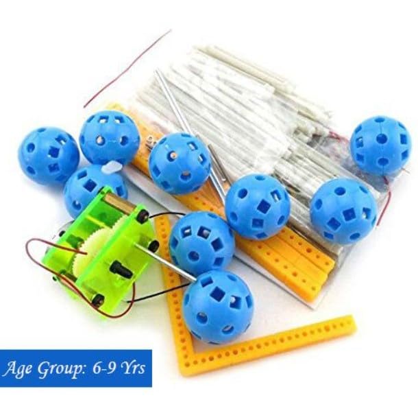 Image of Robocraze DIY Solar Powered Ferris Wheel Kit | STEM Toy | DIY solar Ferris wheel kit that uses sunlight to power a motor, teaching solar energy, mechanics and hands-on assembly.