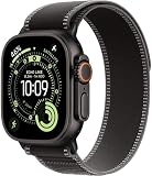 Apple Watch Ultra 3 [GPS + Cellular 49mm] Running and Multisport Smartwatch with Black Titanium Case and Black Charcoal Trail Buckle - Satellite Communications, Health and Activity Tracking - 1