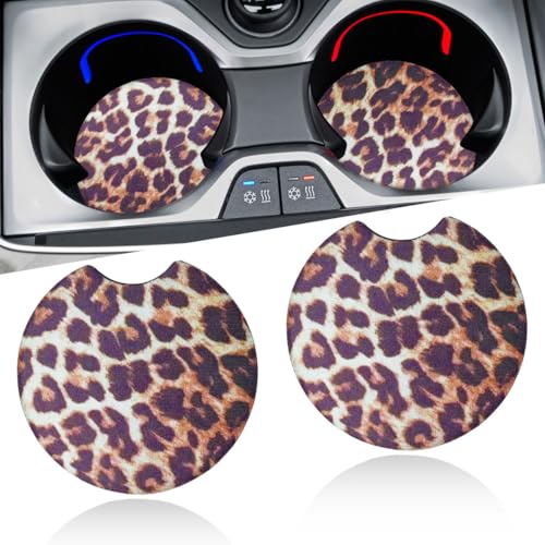 2PCS Portavasos para Auto con Diseño de Leopardo miniatura 1