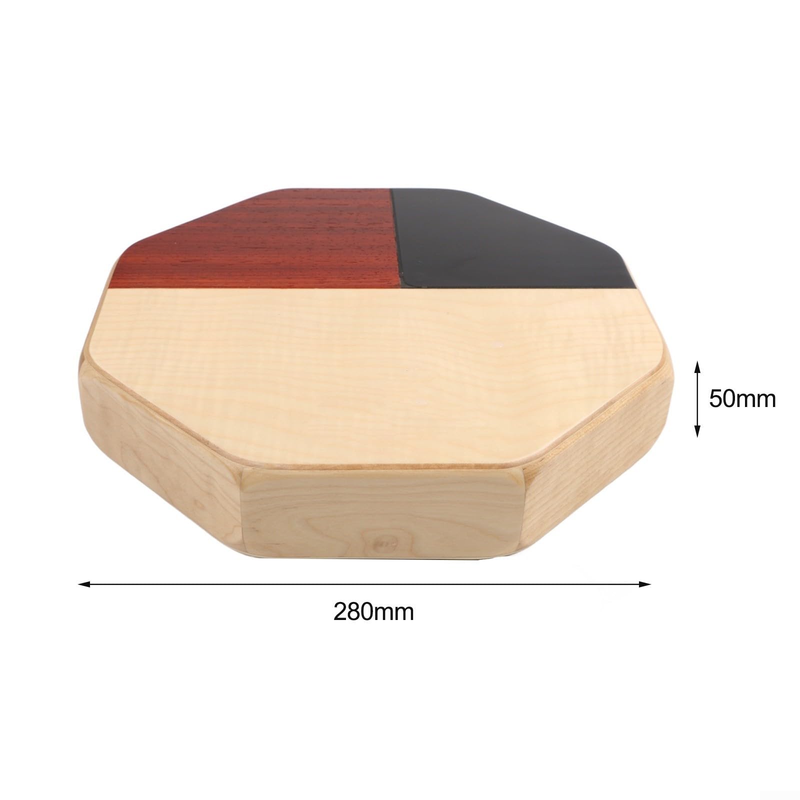 Cajón Portátil de Madera para compacto con Funda Cajón Portátil | Madera croton, ébano y abedul, 3 zonas sonido, ligero 740g, ideal viaje camping