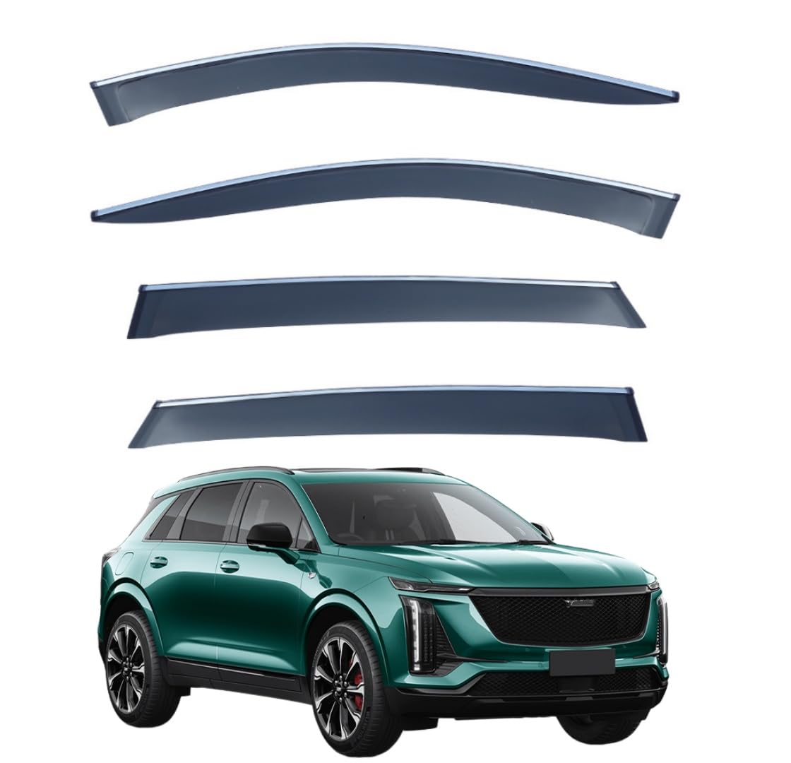 FENGJP Car Window Wind Deflectors for Cadillac XT5 MK2 2025+, Window Wind Deflector Visor Rain Smoke Guards Automotive Accessories