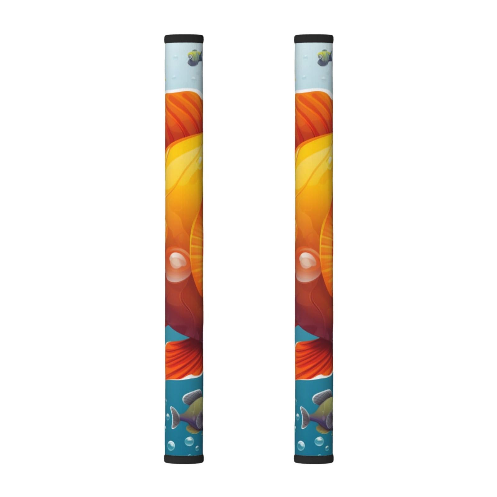 VGFJHNDF Refrigerator Door Handle Covers 2-Pack, Cartoon Fish Printed Protect and Decorate for Fridge Ovens Dishwashers