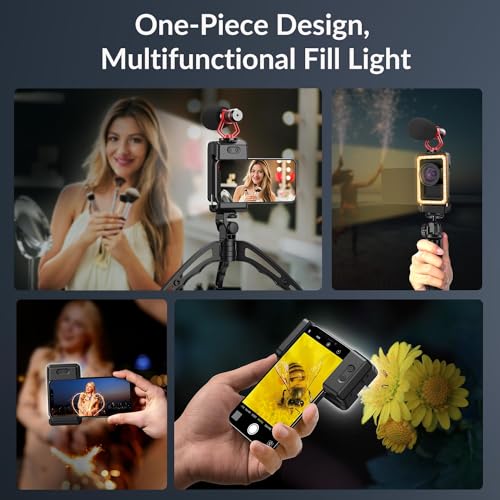 APEXEL 15X Macro Lens for iPhone with LED Fill Light, Samsung, Android Phone, with Universal Lens Clip Attachment (Fits for Almost Smartphone)