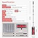 MEXERRIS Microfiber Mops for Hardwood Laminate Tile Floor Cleaning: Stainless Steel Handle - 4 Reusable Flat Mop Refills and 1 Dirt Removal Scrubber Included - Dry Dust Mop Commercial Home Use