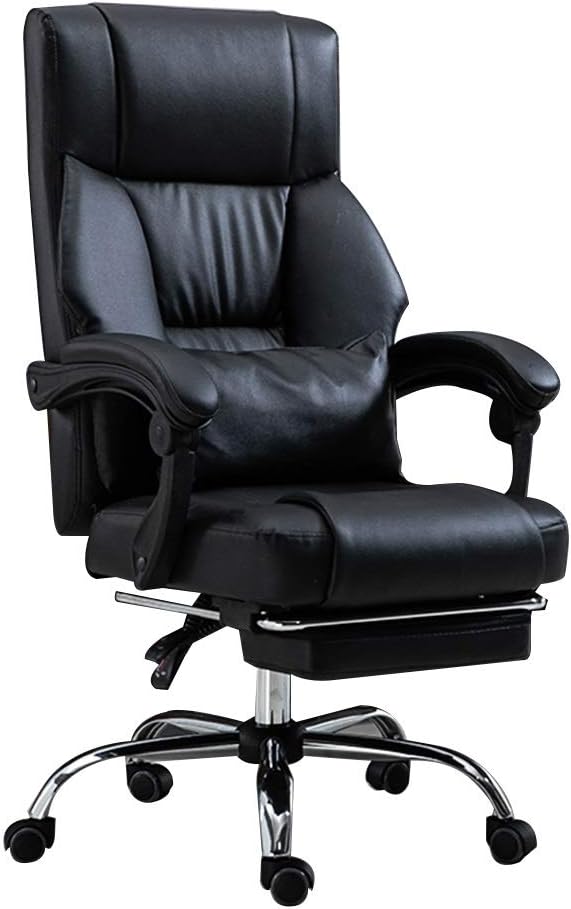 Computer Chair Leather Desk Gaming Chair with Footrest
