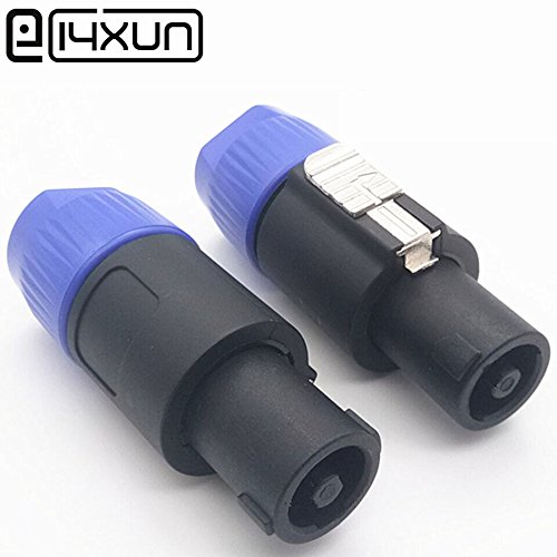 EClyxun 1PCS High Quality 4Pin Speakon Cable Connectors 4 Pole Plug