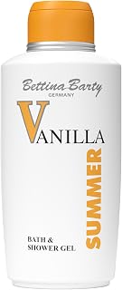 Bettina Barty SUMMER VANILLA Bath & Shower Gel 500 ml | For velvety well-groomed skin | Unrivalled Scented Experience of Vanilla and Oriental - Floral Tones | Vegan | 1 x 500 ml