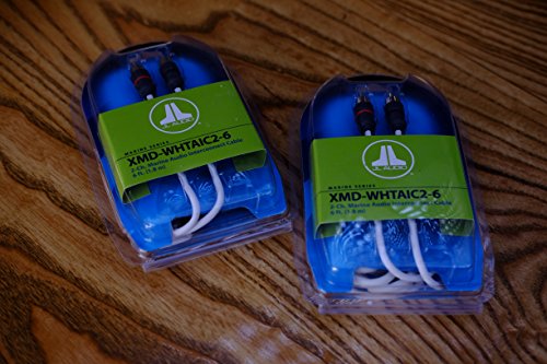 JL Audio XMD-WHTAIC2-6 2-Channel, 6 ft. (1.83 m) Marine RCA Audio Interconnect