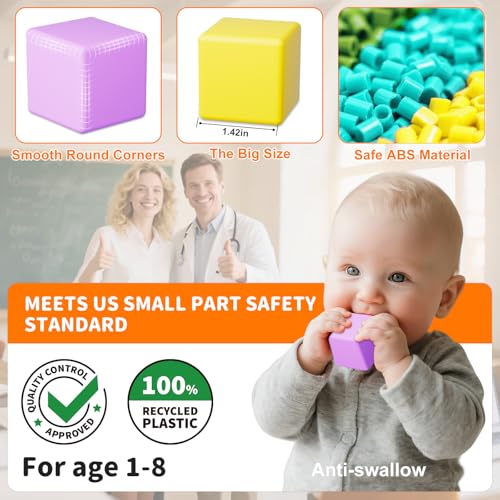 Image of Large Magnetic Blocks for kids ages 4-8-Toddler Toys,56PCS Big Magnet Building Blocks, STEM Sensory Travel Autism Montessori Toys for Boys&Girls, Learning Construction Magnetic Cubes for Birthday Gift