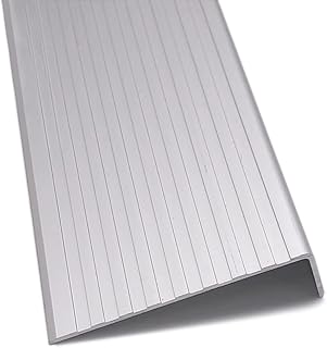 Stairs Edge Protection Stair Nose Edging Metal,3 in Stair Nosing Edge Trim Silver Gold Step Molding Strips Protector 36 40 48" 60 67 Inches Floor Transition Ramp Reducer for Laminate Flooring