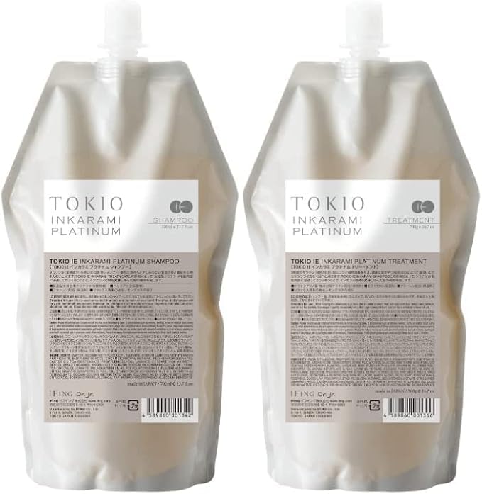 TOKIO IE インカラミ プラチナム シャンプー700ml & トリートメント 700g 詰替セット