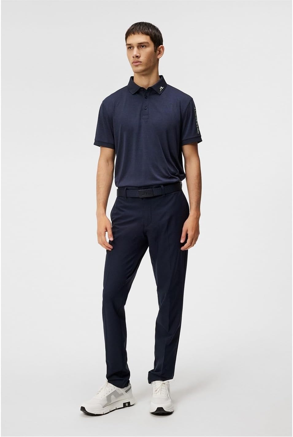 J.Lindeberg Men's Tour Tech Regular Fit Stretch Golf Polo Shirt