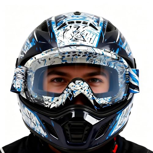 Image of Dirt Bike Goggles Motorcycle ATV Glass Riding Four Wheeler Offroad Mx Racing Helmet Goggles