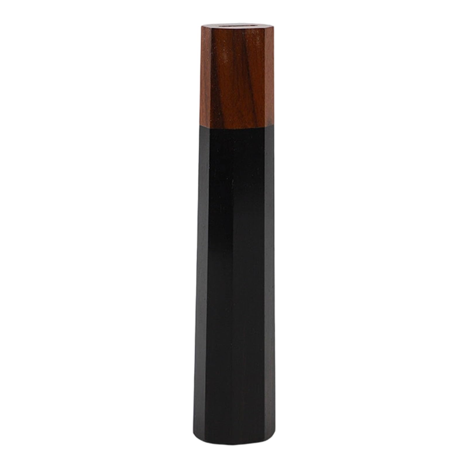 Nvoqilin Multicolor Sturdy Nonacid Black Sandalwoods Octagonal Tool Handle Smooth Polishing Surfaces For Comfortable Grip Nonacid Black Octagonal Handle