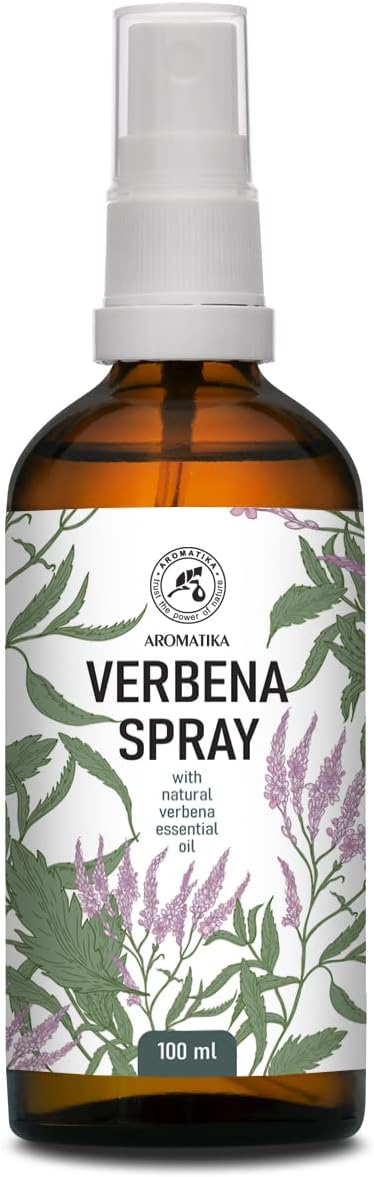 Pulverizador Aromático para Habitación y Ropa de Cama 100ml - Ambientador Pulverizador con Aceite Esencial de Verbena - Perfumador Hogar - Perfume de Interior - Fragancia Limón - Spray Almohada