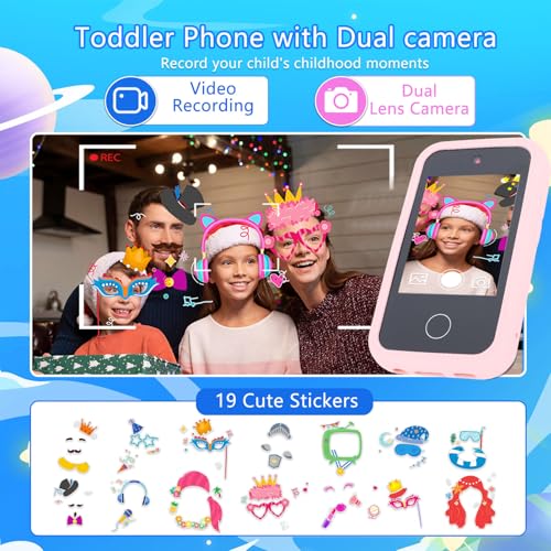 Brinquedos de Telefone Inteligente Infantil para Meninas, 8 Jogos Educativos Tela Sensível Ao Toque