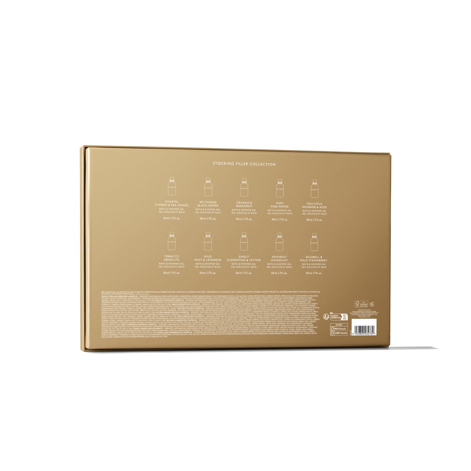 Stocking Filler Gift Set - 10 x 1.7 fl. oz. Luxury Scented Body Washes, Christmas Body Care Beauty Gift - Image 2