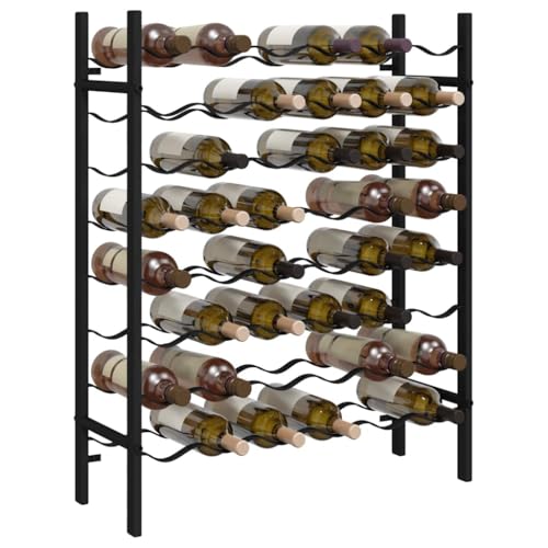 Soporte para 48 Botellas de Vino Negro de Metal miniatura 4