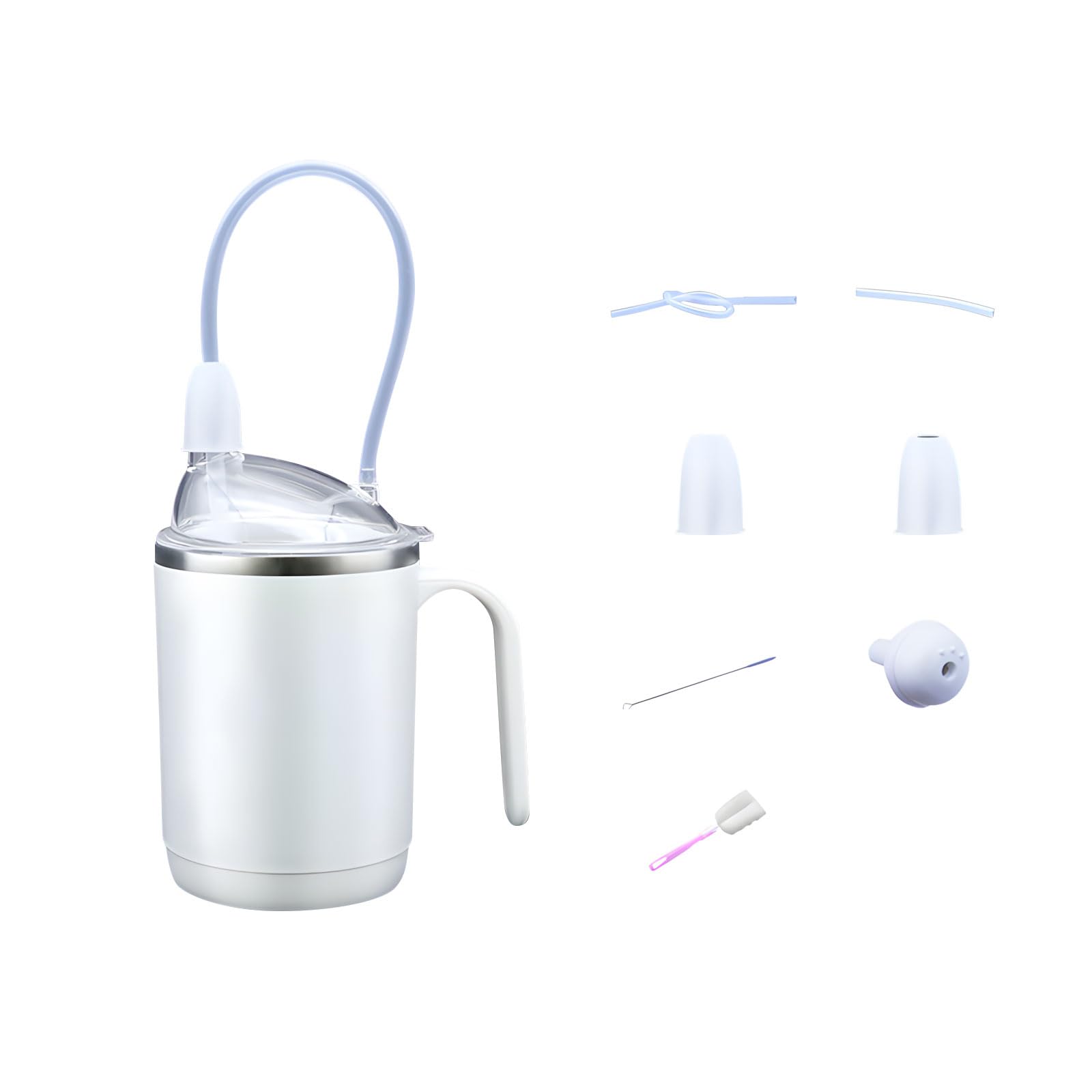 ZEPFJHE Hospital Grade Rehabilitation Drinking Container 450ml for Postoperative Care and Movement Exercises Multifunctional Adaptive Beverage Cup