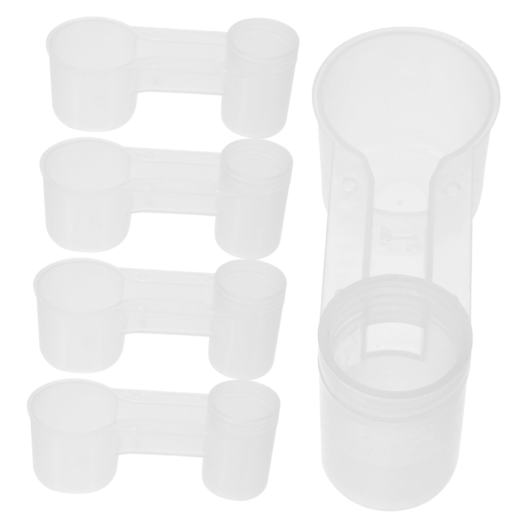Abreuvoir Automatique pour Pigeons à Double Port, Plastique Blanc