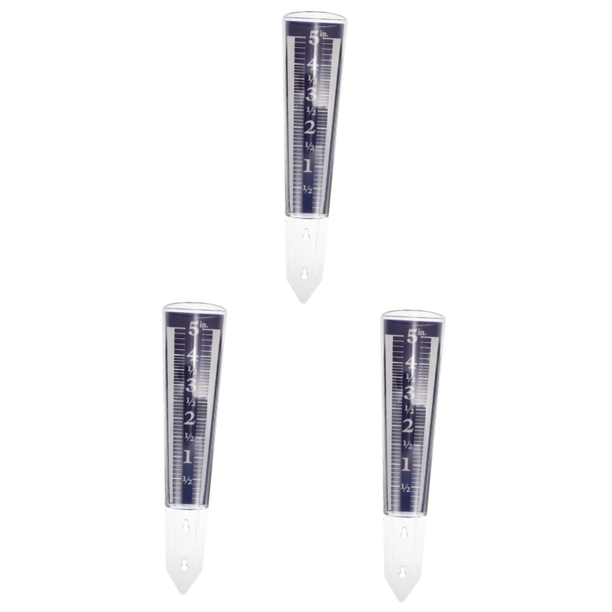 iplusmile Lot De 3 Pluviomètres Étanches pour Jardin Et Pelouse Outil De Mesure Extérieur Tube De Remplacement Transparent Grand Support De Pluie Fournitures De Jardin Fournitures De