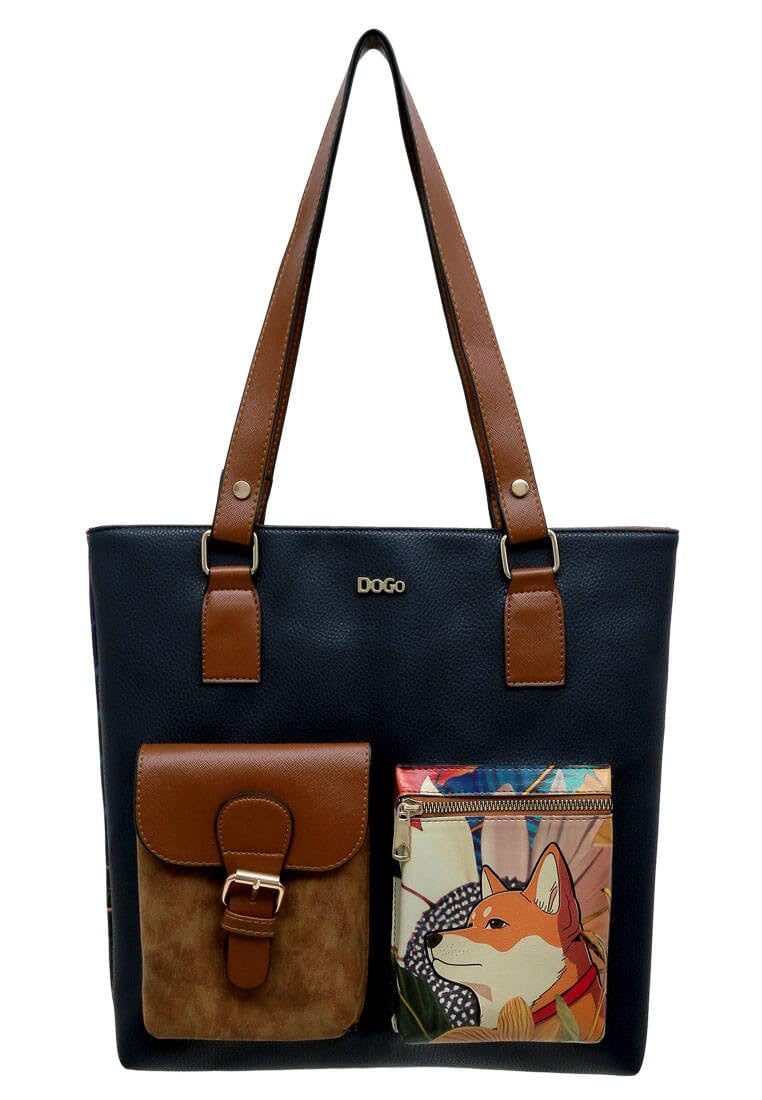 DOGO WB Tallbag, Bolsa de Hombro para Mujer, Blooming Dog, Talla única
