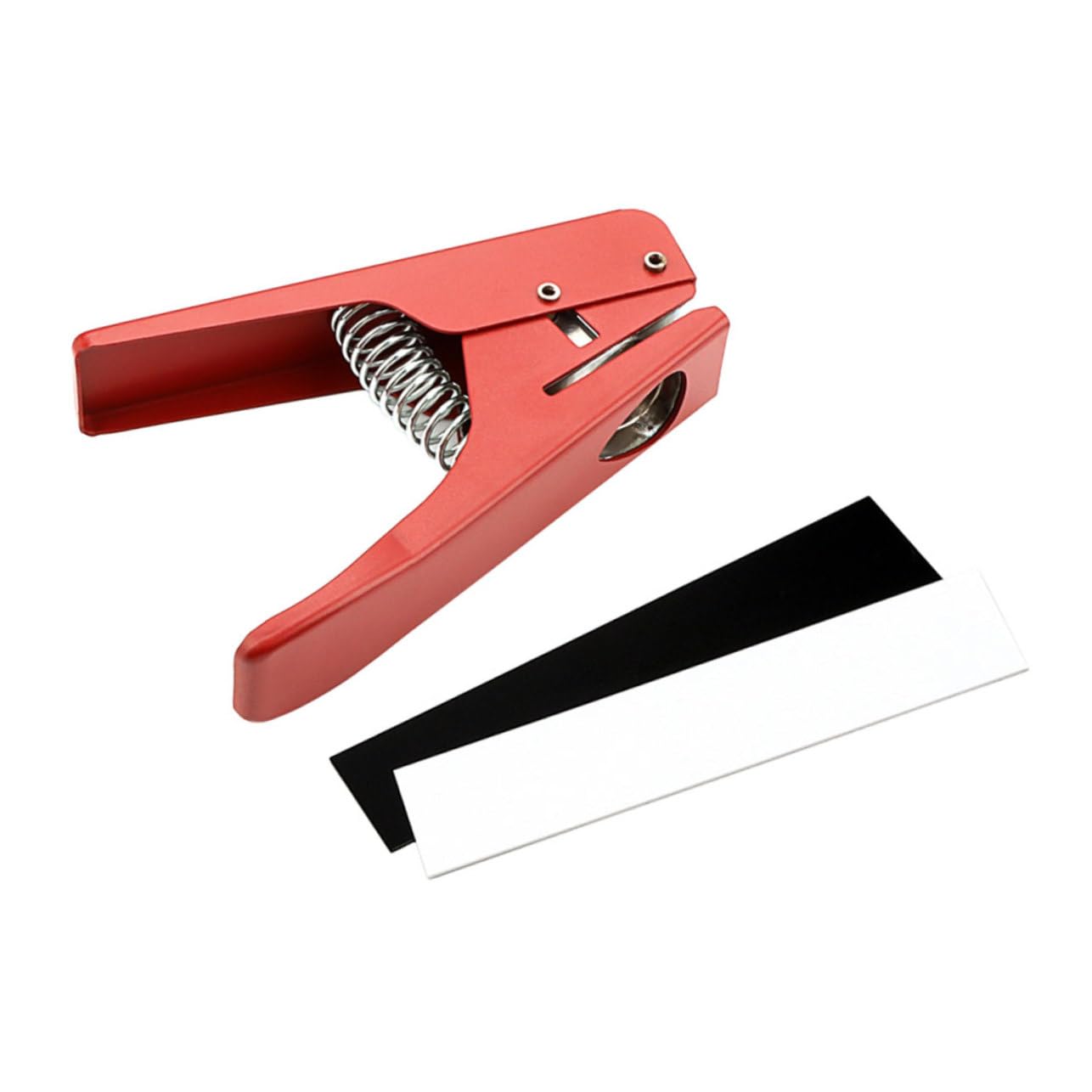 FRCOLOR Perforatore all'Usura in per Chitarra Metallo Rosso Plettri di Resistente Strumento Personalizzato per Creare Plettri per Chitarra, per Musicisti