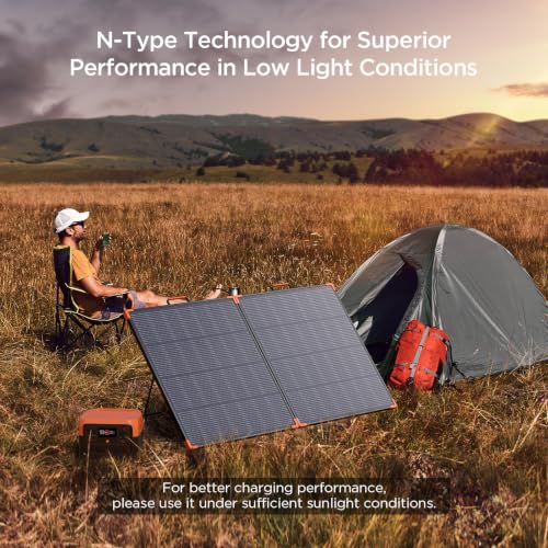 Image of ZOUPW 180W Portable Solar Panel N-Type 16BB for Power Station | 25% Efficiency Foldable Solar Panel for Jackery /Ecoflow /Bluetti /Anker, IP68 Waterproof for RV Camping Off-Grid Power Backup