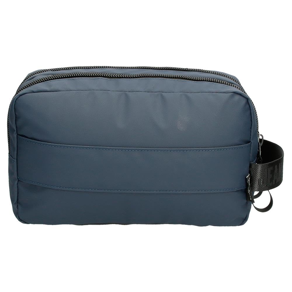 Pepe Jeans Hoxton Trousse de toilette Deux compartiments Bleu 26 x 16 x 12 cm Polyester, bleu, Talla única, Trousse à deux compartiments