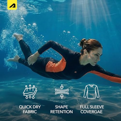 Image of Boldfit Swimming Tops for Women Swimming Suit Costume Stretchable Swim Top for Women
